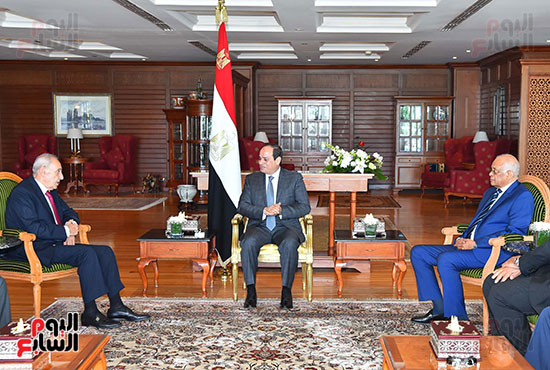 السيسى يستقبل رئيس مجلس النواب اللبنانى (1)