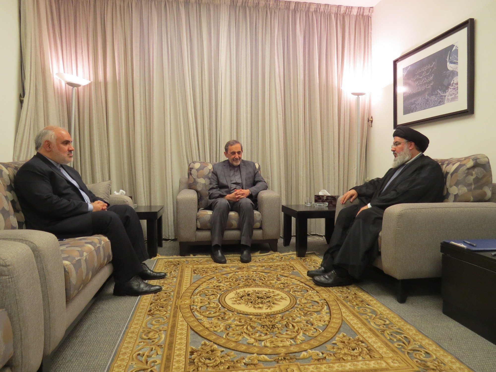لقاء ولايتى وأمين عام حزب الله اللبنانى حسن نصر الله