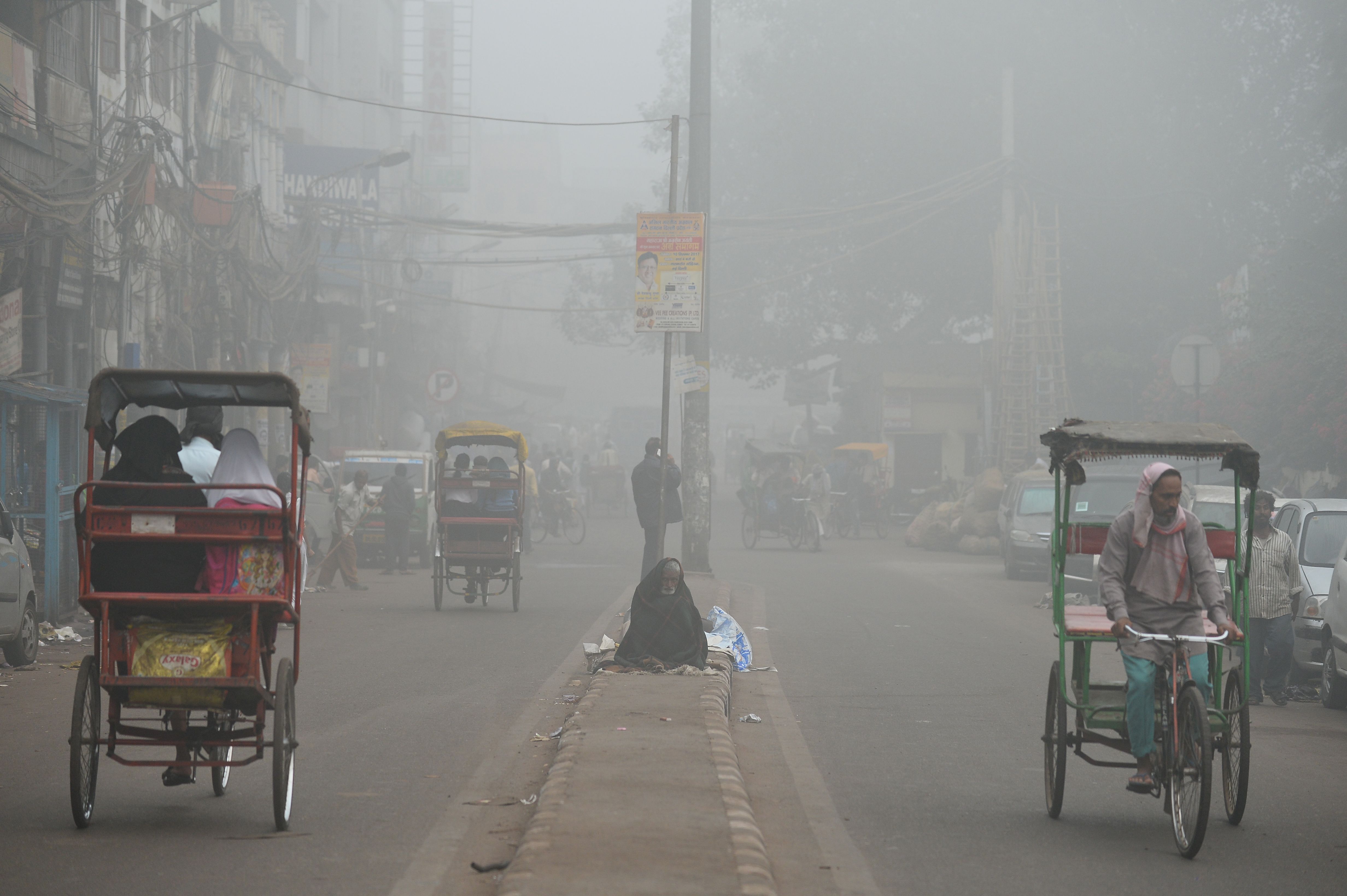 التلوث الدخانى فى العاصمة الهندية
