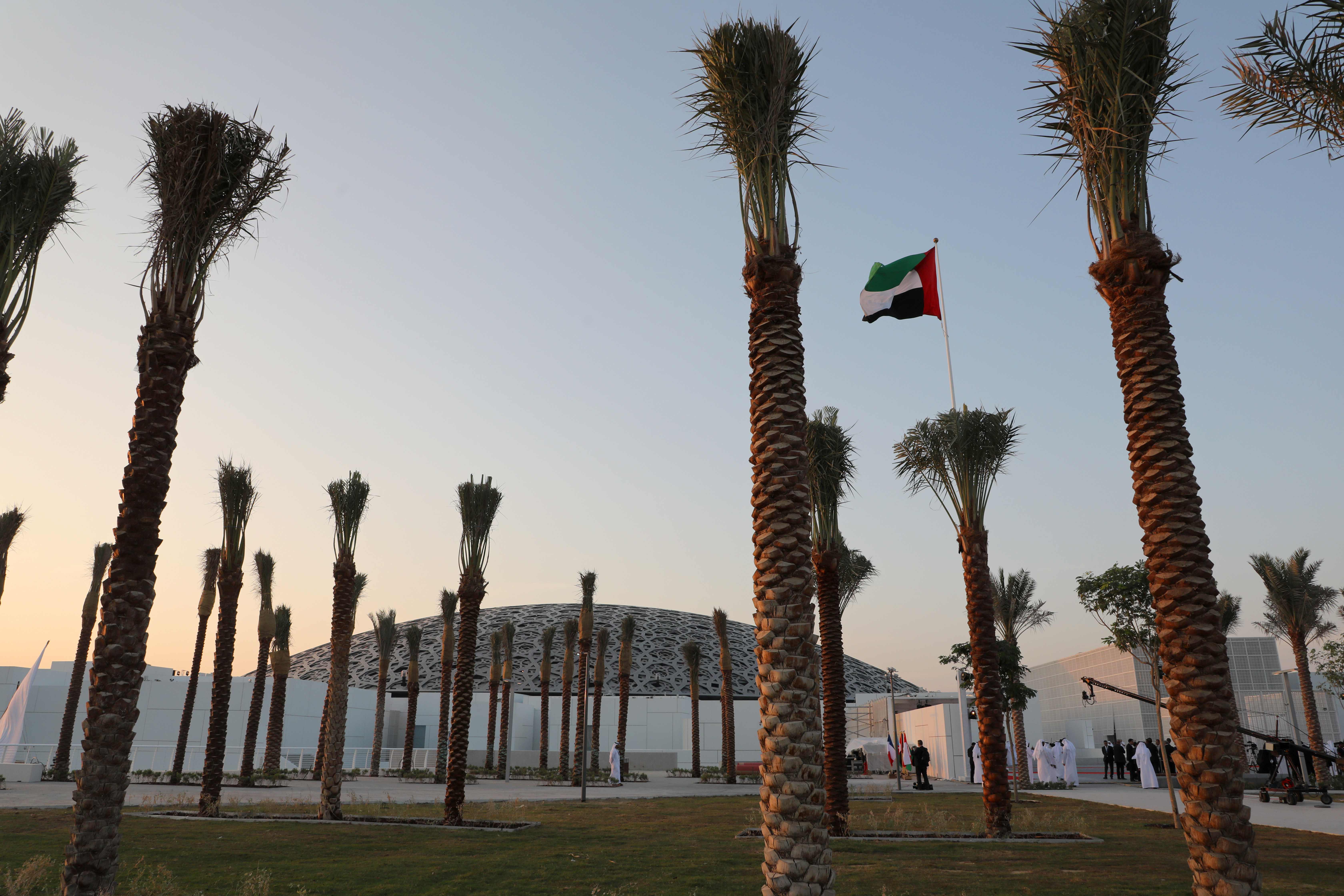 منظر عام يظهر  متحف اللوفر أبو ظبي
