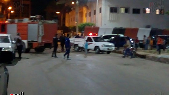 إصابة 6 شرطيين بحروق فى انفجار أسطوانة بوتاجاز بقسم شرطة الزهور (2)