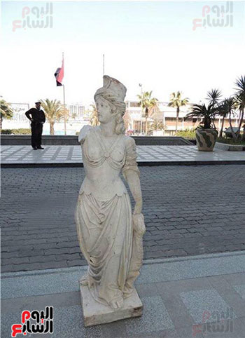  تمثال حديقة أنطودنياس بعد استرداده