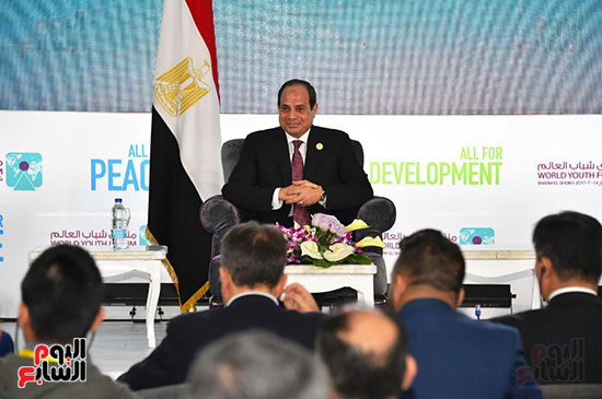لقاء الرئيس عبد الفتاح السيسى، مع ممثلى وسائل الإعلام الأجنبية والمحلية (8)