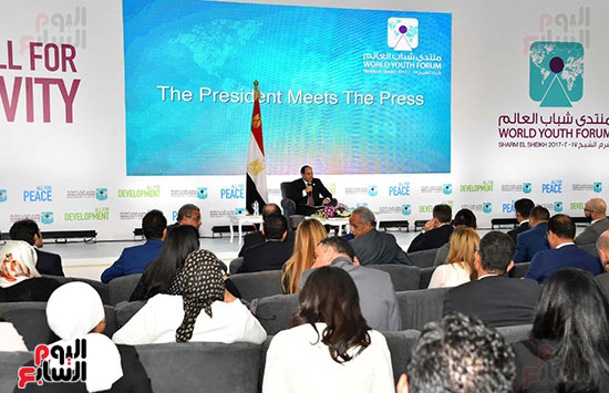 لقاء الرئيس عبد الفتاح السيسى، مع ممثلى وسائل الإعلام الأجنبية والمحلية (5)