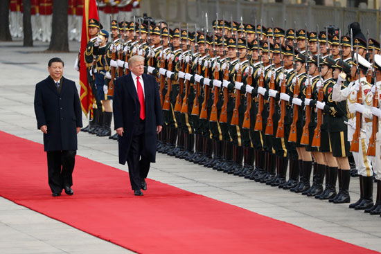 استقبال-ترامب-فى-الصين