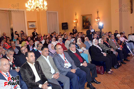 العلماء والاطباء المصريين بالخارج خلال اللقاء