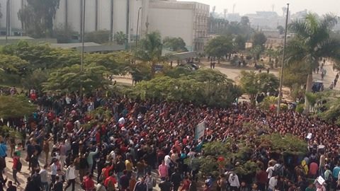مظاهرات طلاب جامعة الأ.زهر