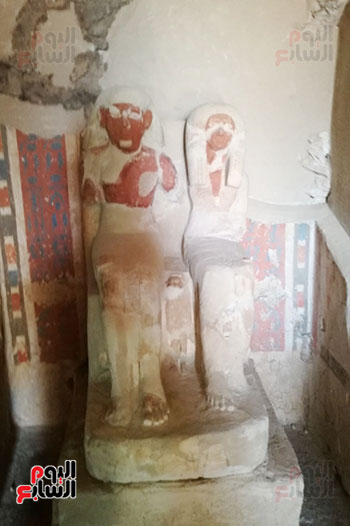 تمثال لمقبرة أمنمحات بدراع أبوالنجا