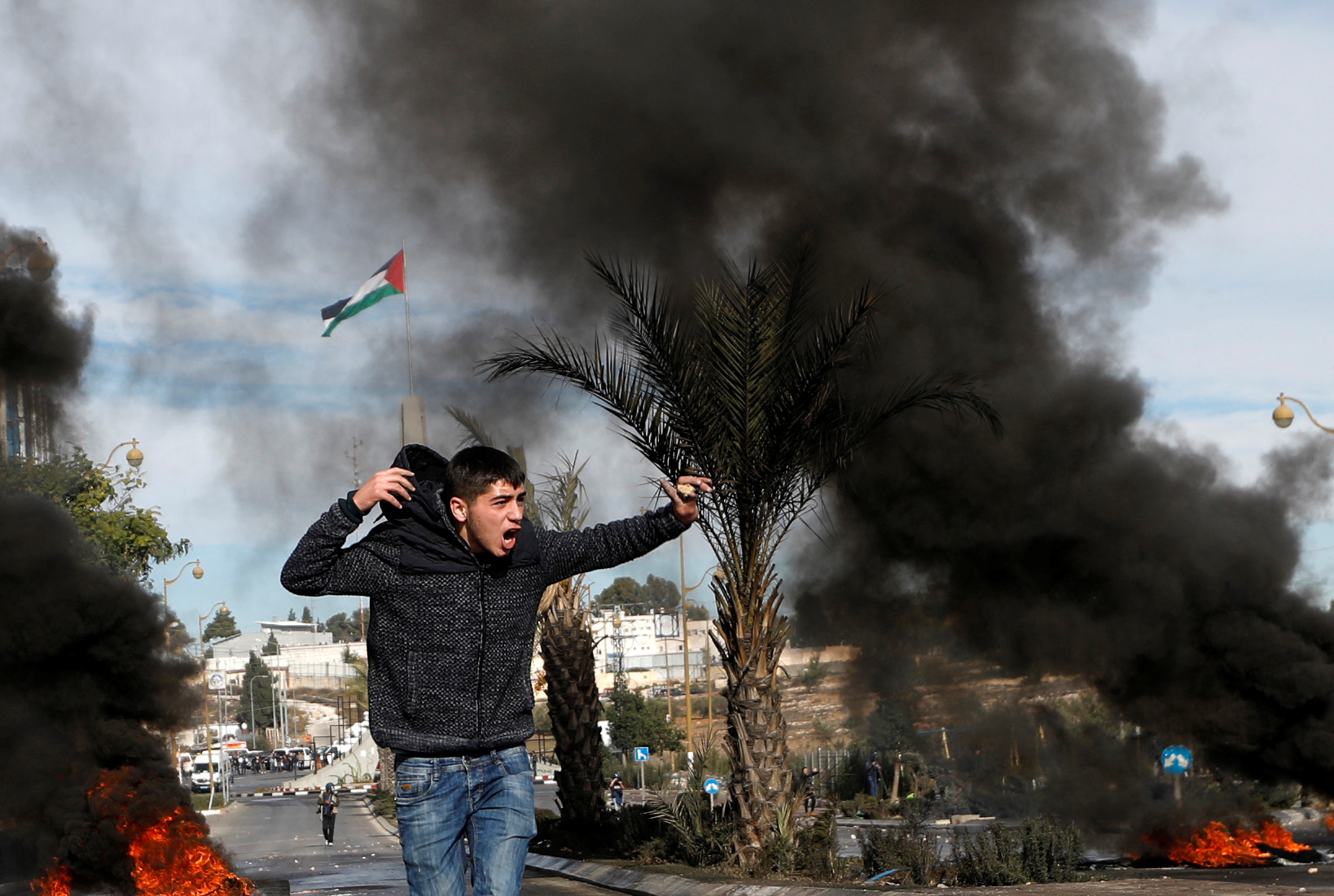 مظاهرات الفلسطينيين فى الضفة