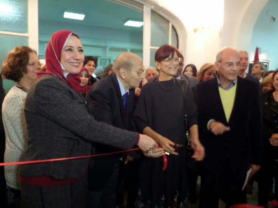 افتتاح معرض من وحي النيل والأهرام لـ ماجدة سعد الدين (1)