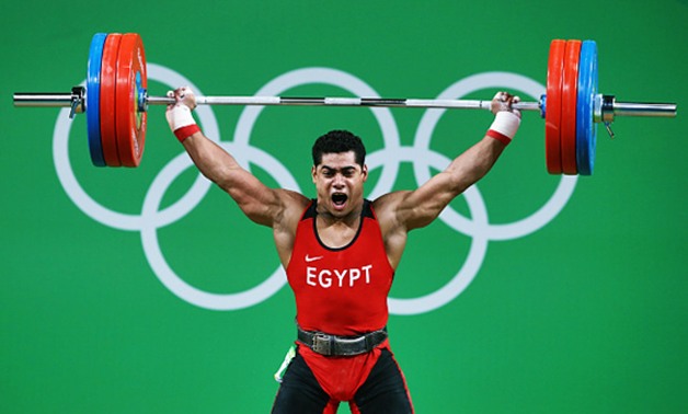 اللاعب محمد إيهاب بطل العالم فى رفع الأثقال