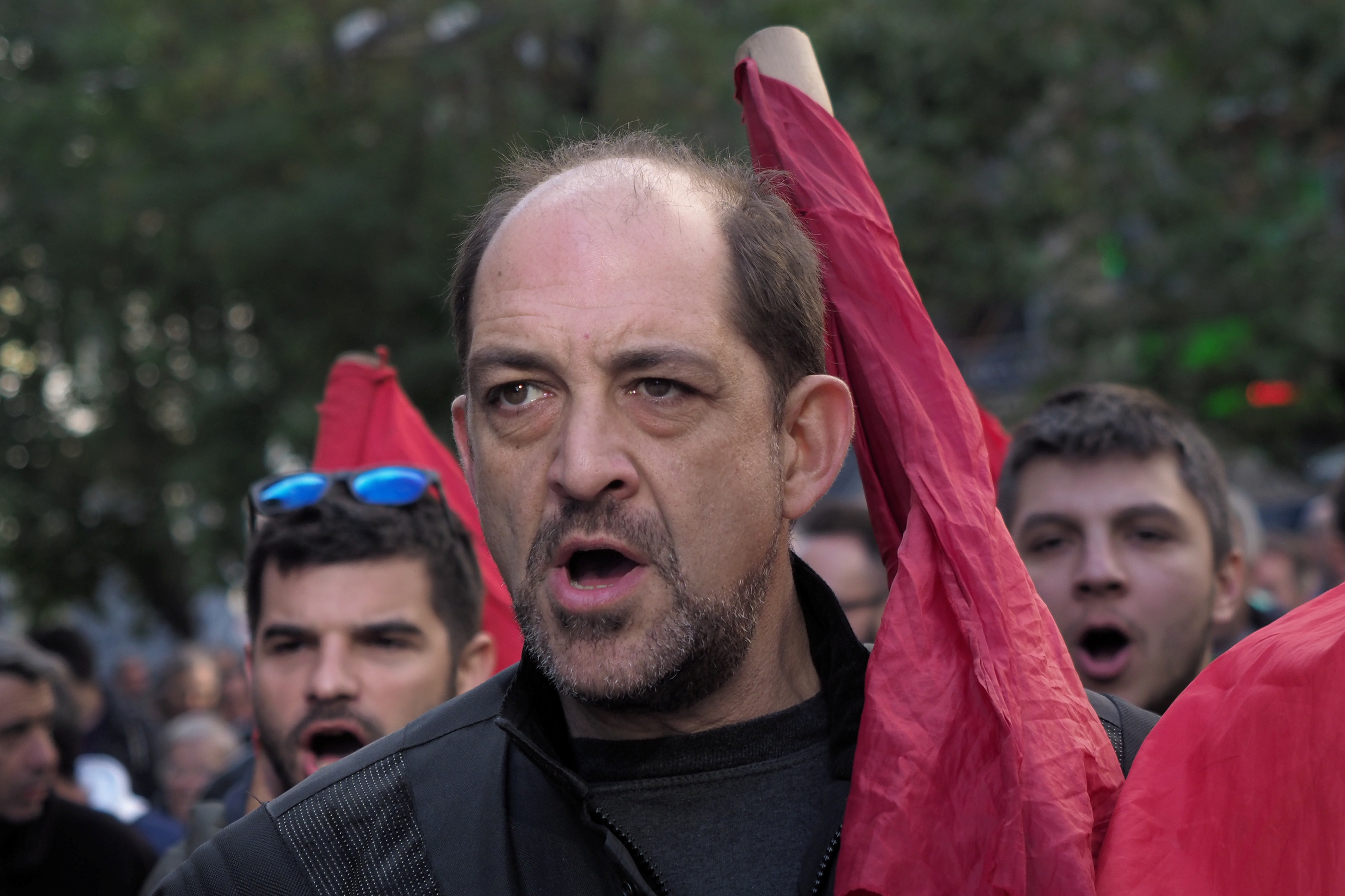 أحد المتظاهرين والمعارضين لقانون العمل 