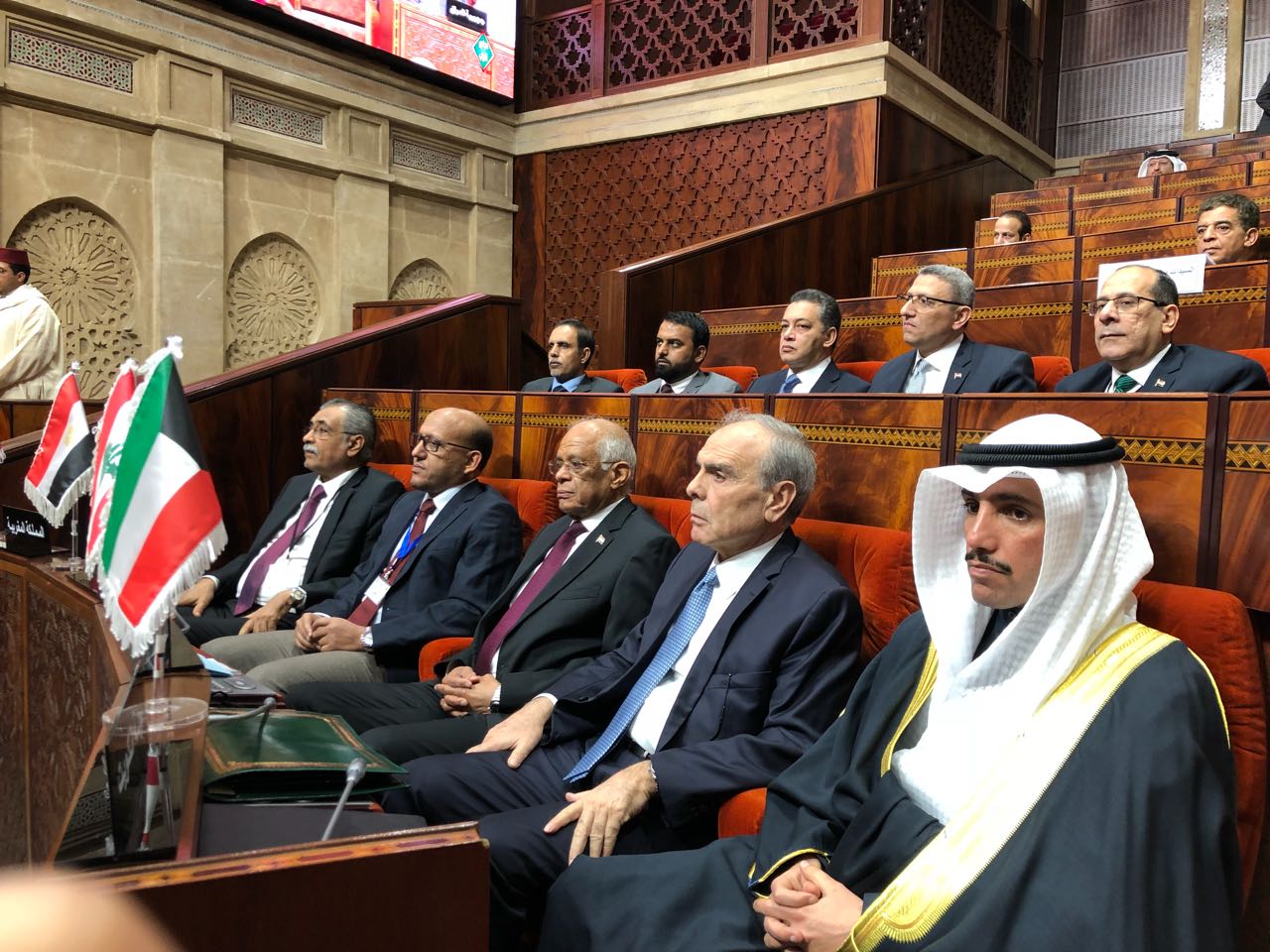 صور على عبد العال أمام البرلمان العربى (4)