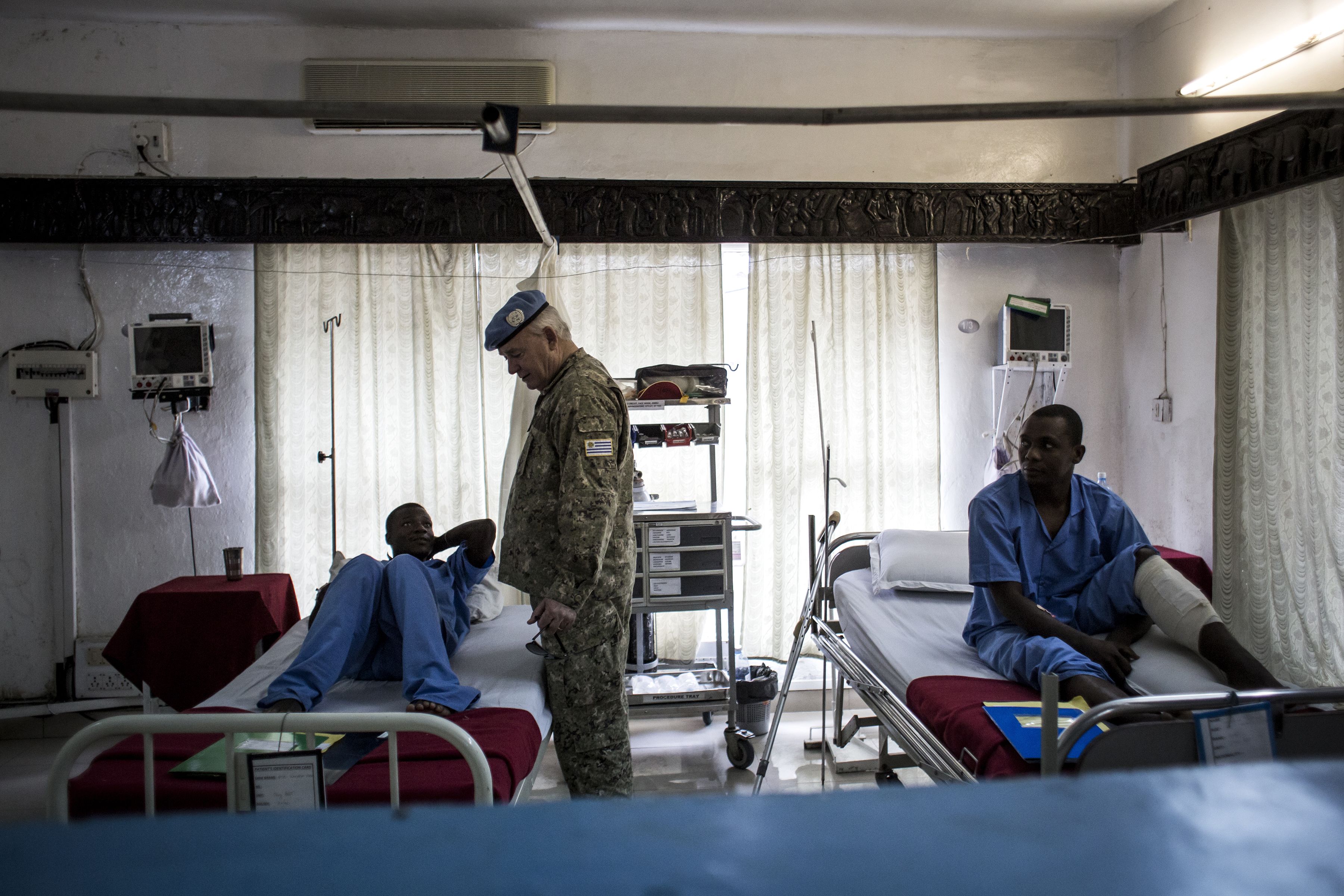 مسئول بالأمم المتحدة يزور جنود مصابين فى الكونغو