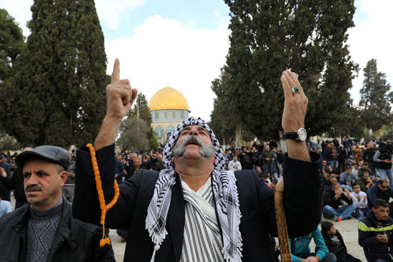مظاهرة أمام الأقصى ضد قرار ترامب بشأن القدس