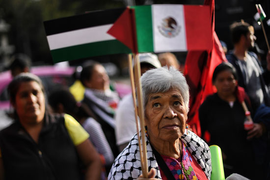 احتجاجات-فى-المكسيك-لدعم-العرب