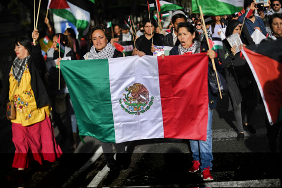 مظاهرات-حاشدة-فى-المكسيك-احتجاجا-على-اعتراف-أمريكا-بالقدس-عاصمة-لإسرائيل
