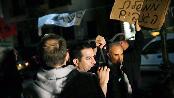 جانب من مظاهرات حاشدة فى تل أبيب