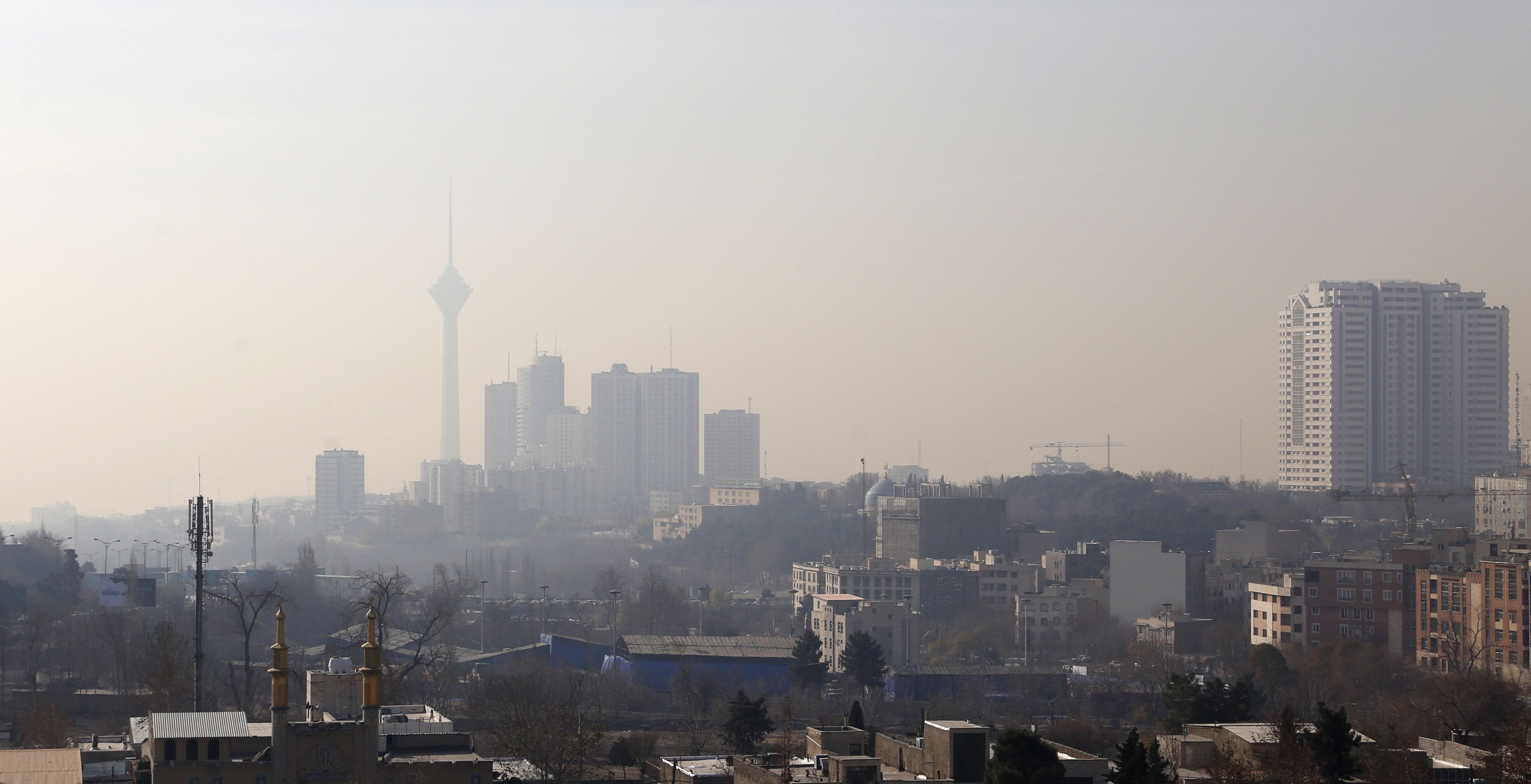 تلوث الهواء فى طهران ومدن إيرانية
