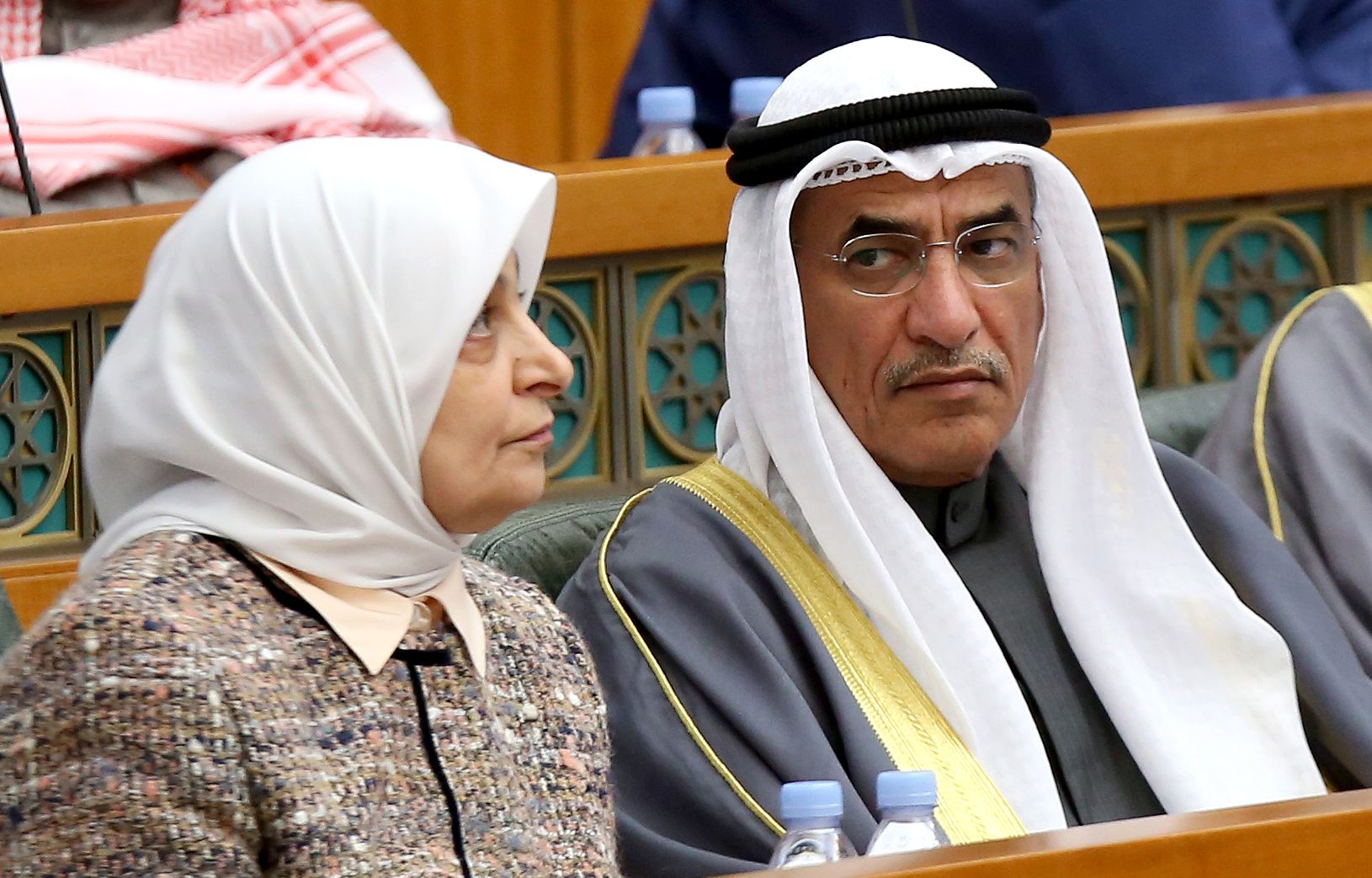 وزير النفط الكويتى ووزير الكهرباء والمياه ووزير الشئون الاجتماعية