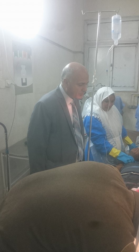 الدكتور عبدالناصر حميده يتفقد حالة المصابين