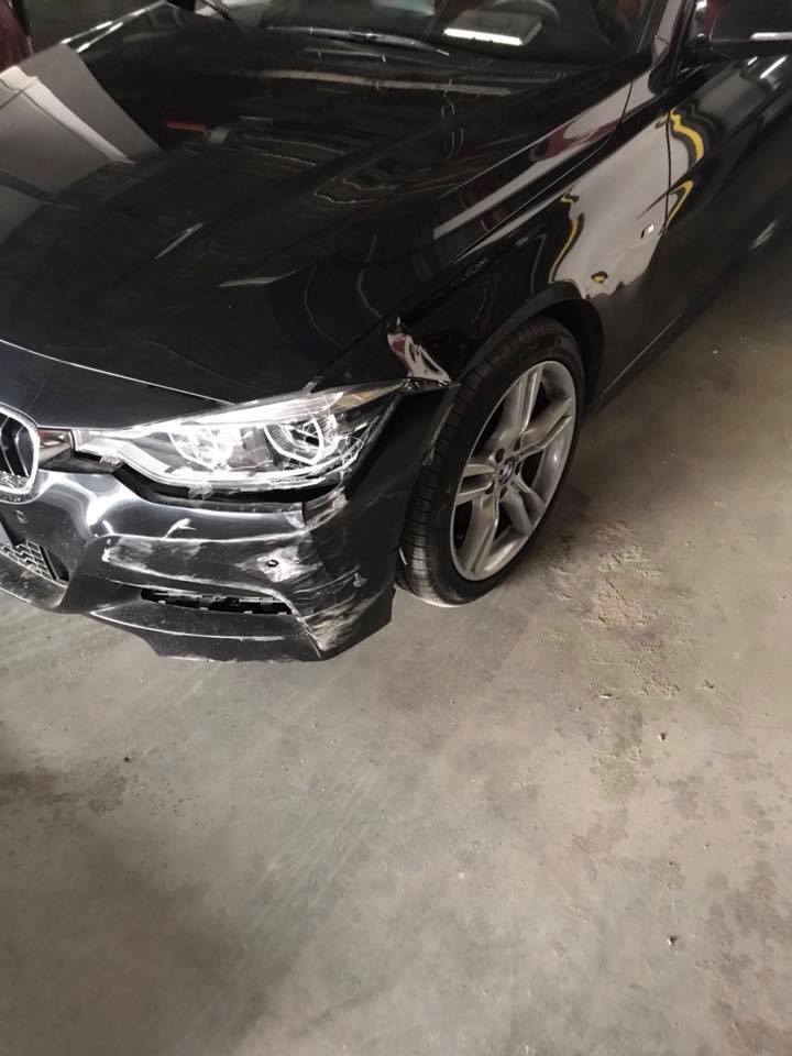 سيارة جنش بعد الحادث