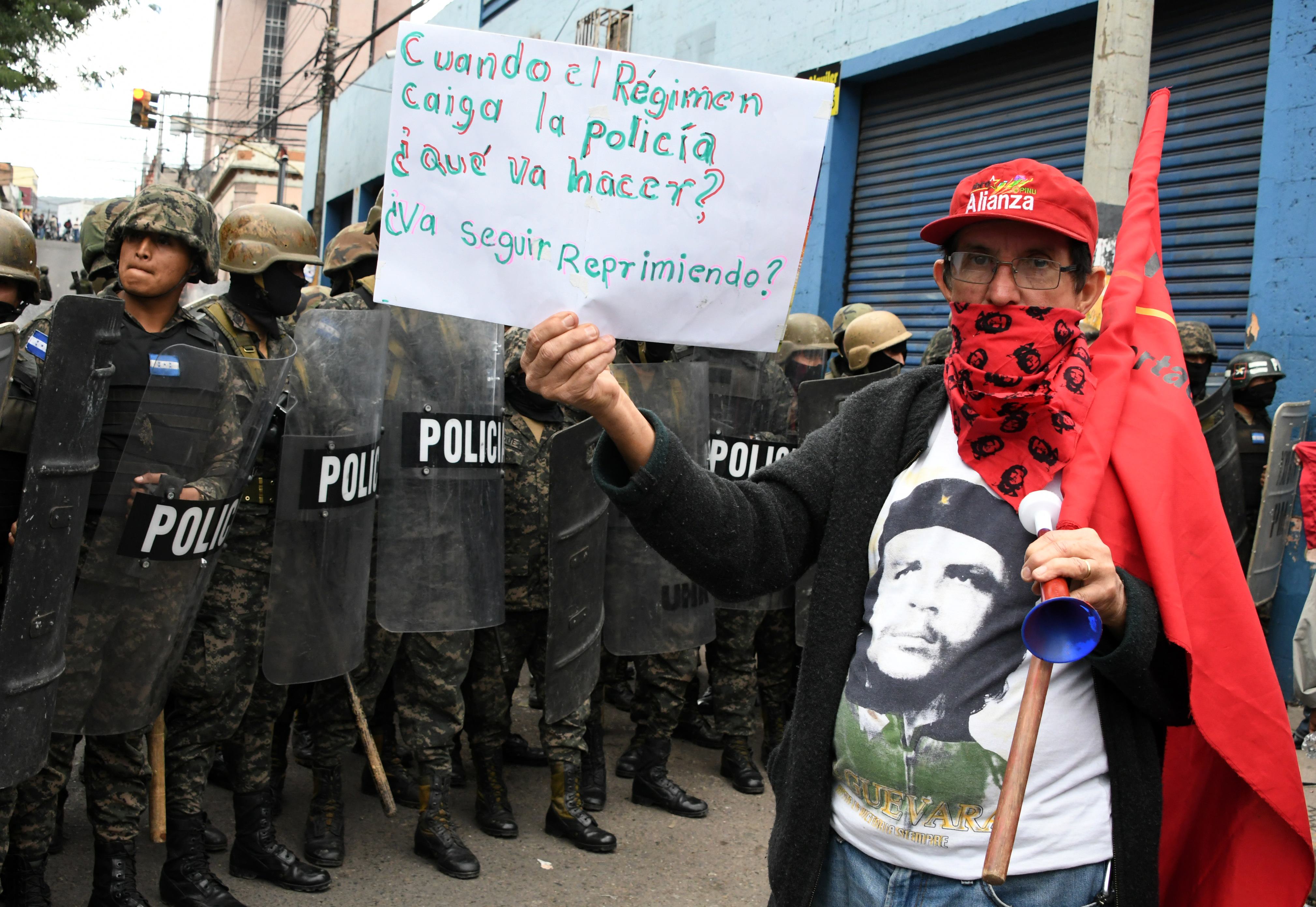 احتجاجات فى هندوراس