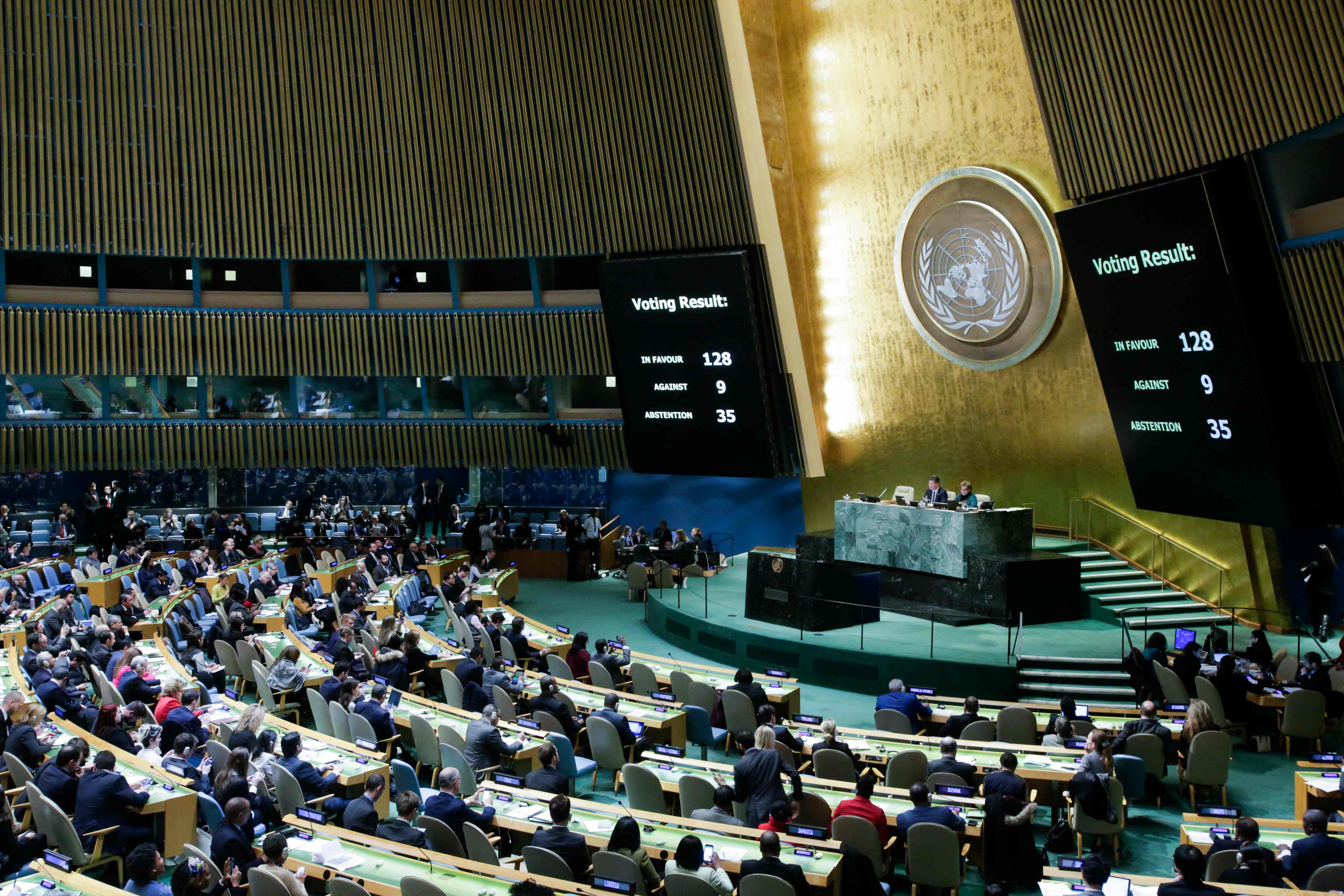 التصويت داخل الأمم المتحدة
