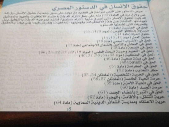 صور تقرير وزارة شئون مجلس النواب عن حقوق الإنسان فى مصر (35)