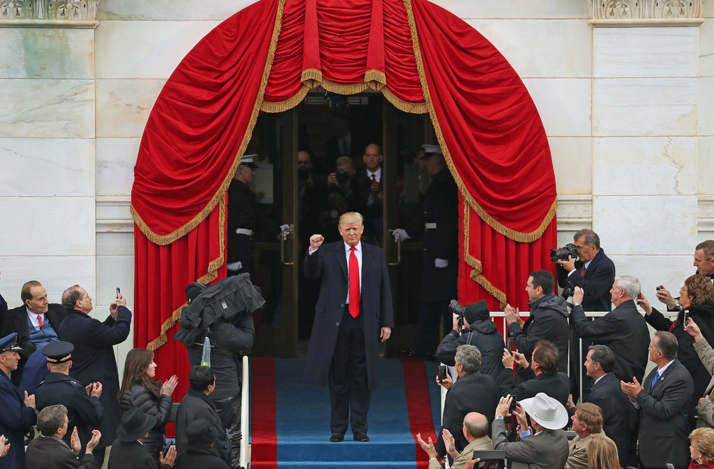 وصول ترامب لتنصيبه رئيسا للولايات المتحدة فى 20 يناير