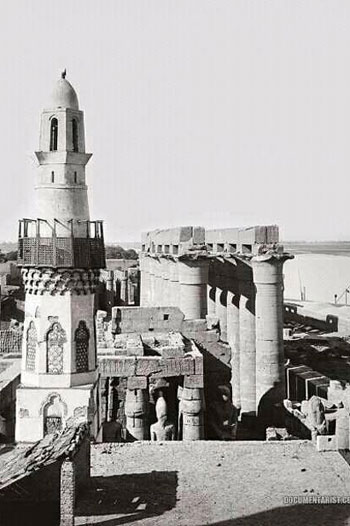 مئذنة مسجد ابو الحجاج بمعبد الاقصر