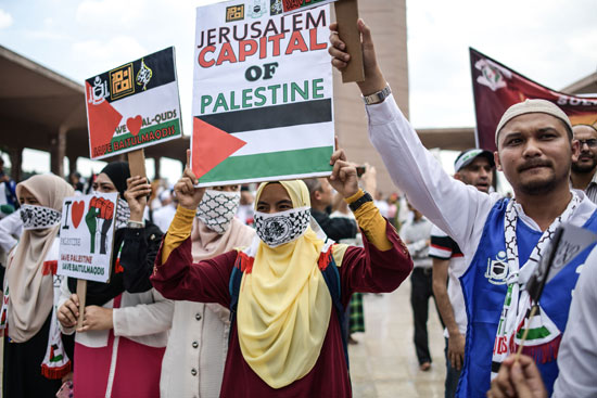 مظاهرات فى ماليزيا لدعم القدس