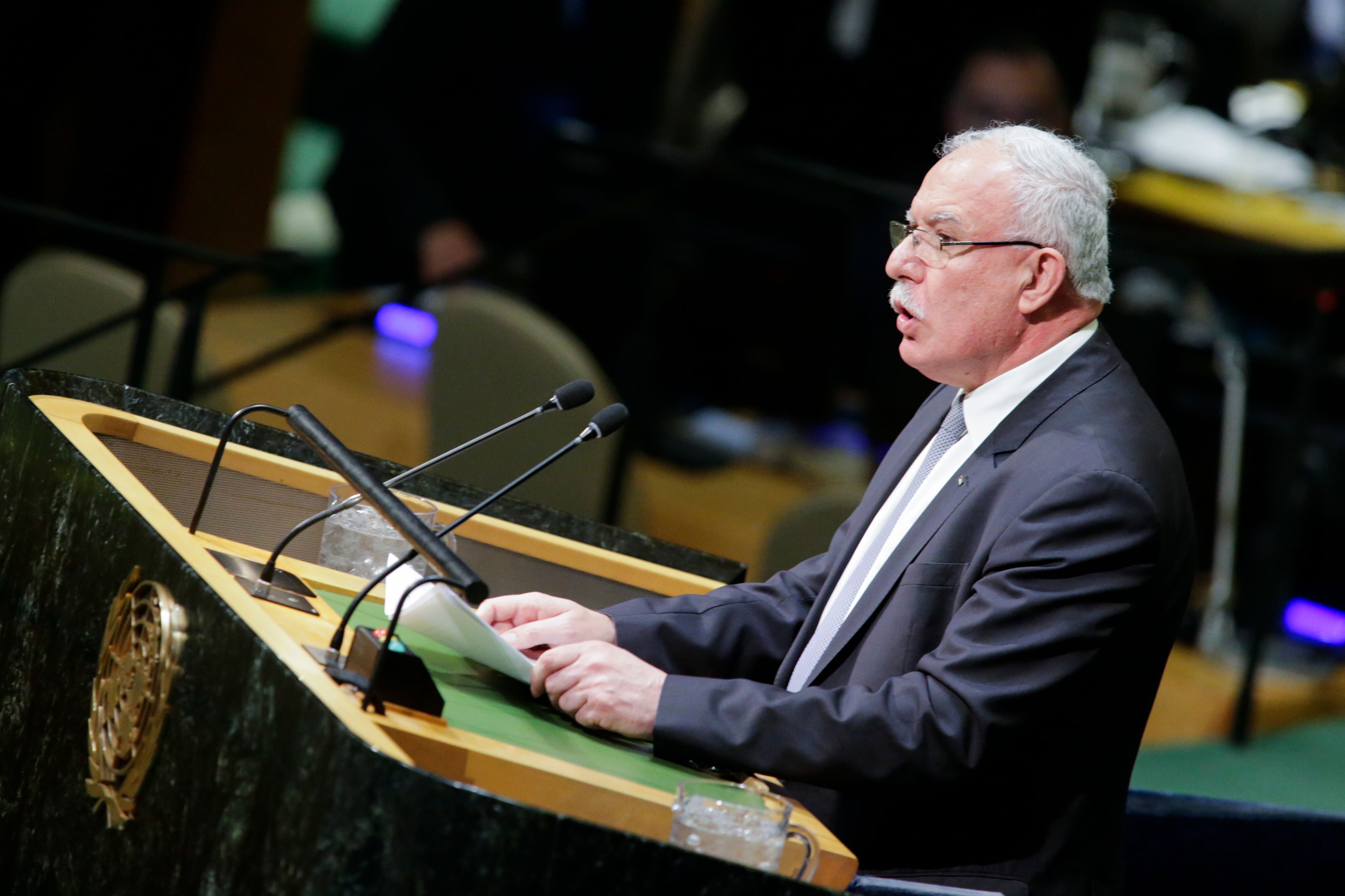 وزير الخارجية الفلسطيني رياض المالكي