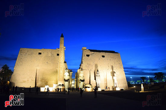  واجهة المعبد التاريخية بالأقصر