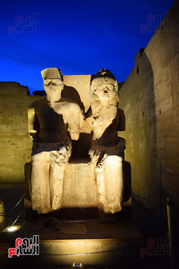  تماثيل فرعونية مميزة داخل المعبد