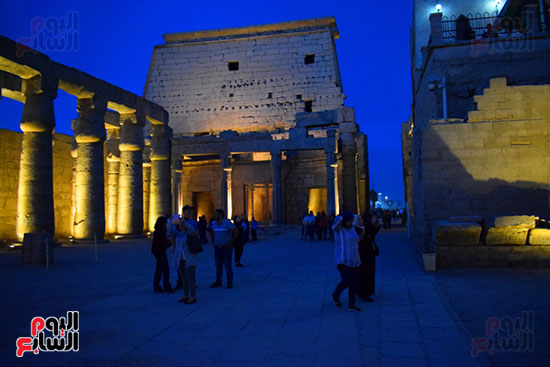  زيارات السائحين لمعبد الأقصر