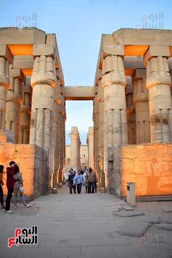  زيارات السياح لمعبد الأقصر