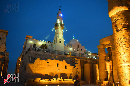  مسجد أبو الحجاج الأقصرى أعلى المعبد
