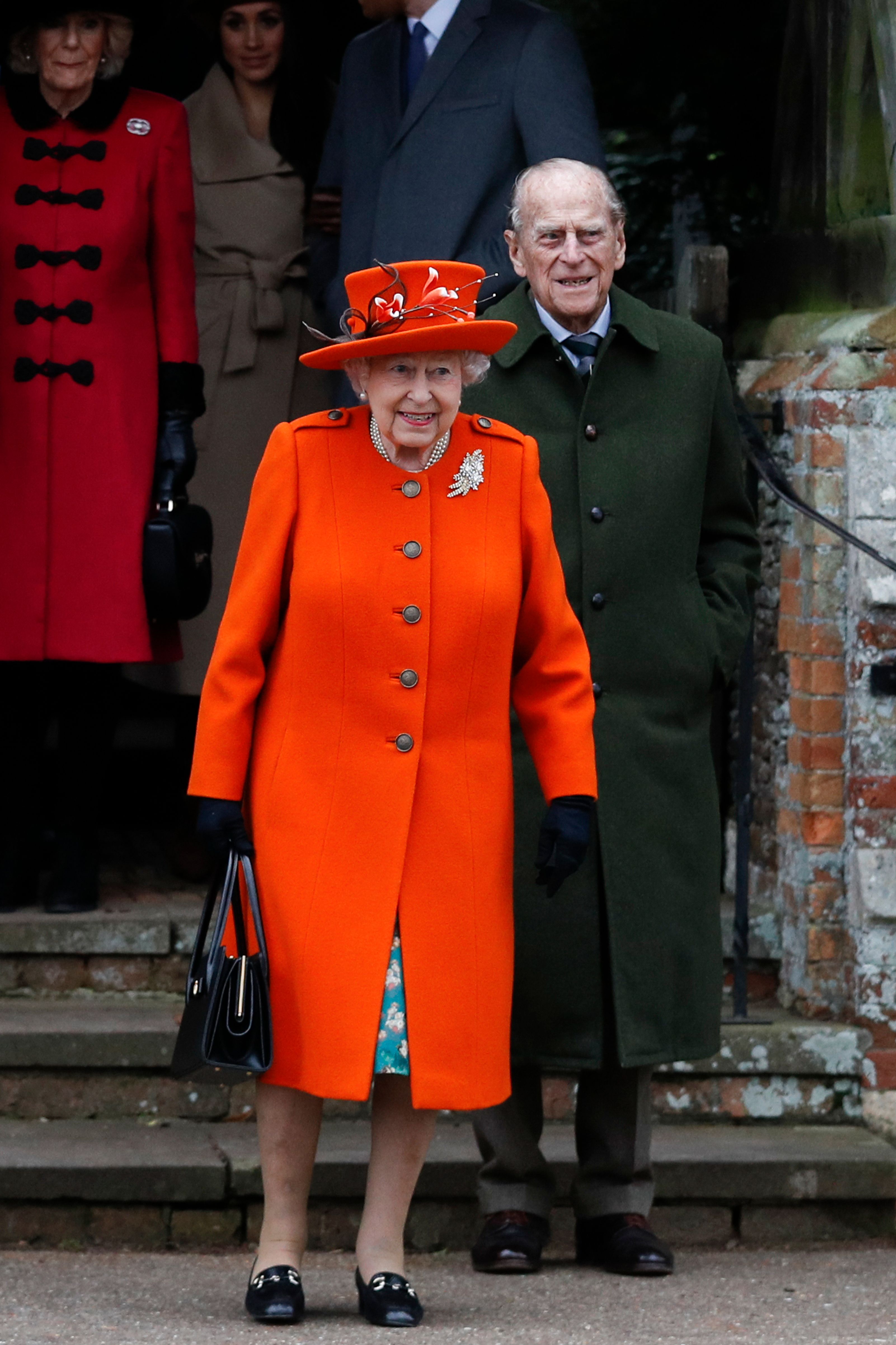 الملكة اليزابيث الثانية   والأمير فيليب البريطاني