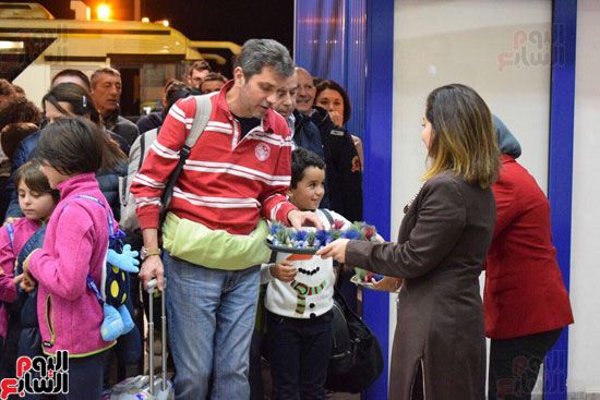 وصول أولى رحلات خط طيران مرسى علم ميلانو