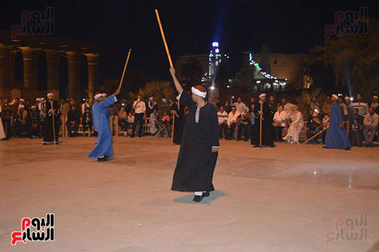       الرقص بالعصا في ساحة ابوالحجاج