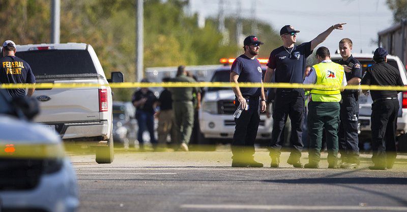 الشرطة فى مكان هجوم كنيسة تكساس