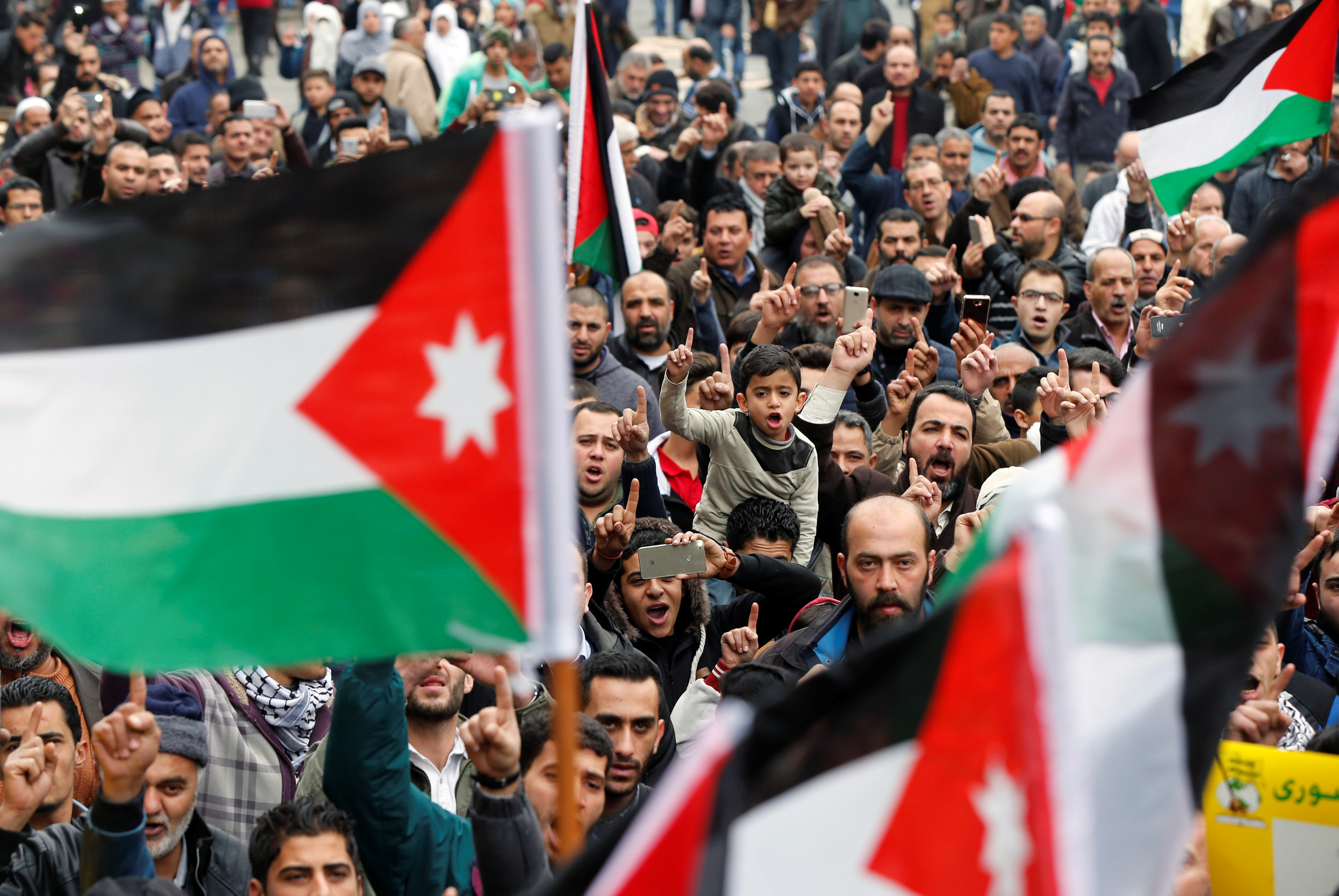 تظاهرات فى الأردن