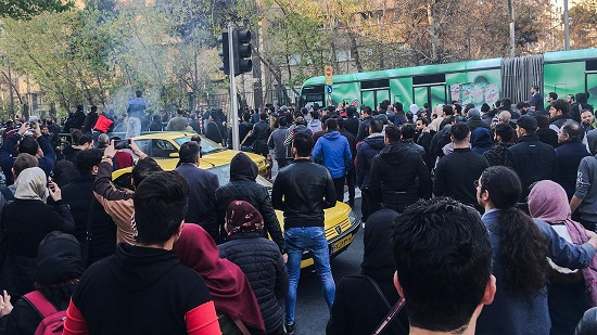 جانب من احتجاجات إيران 2017