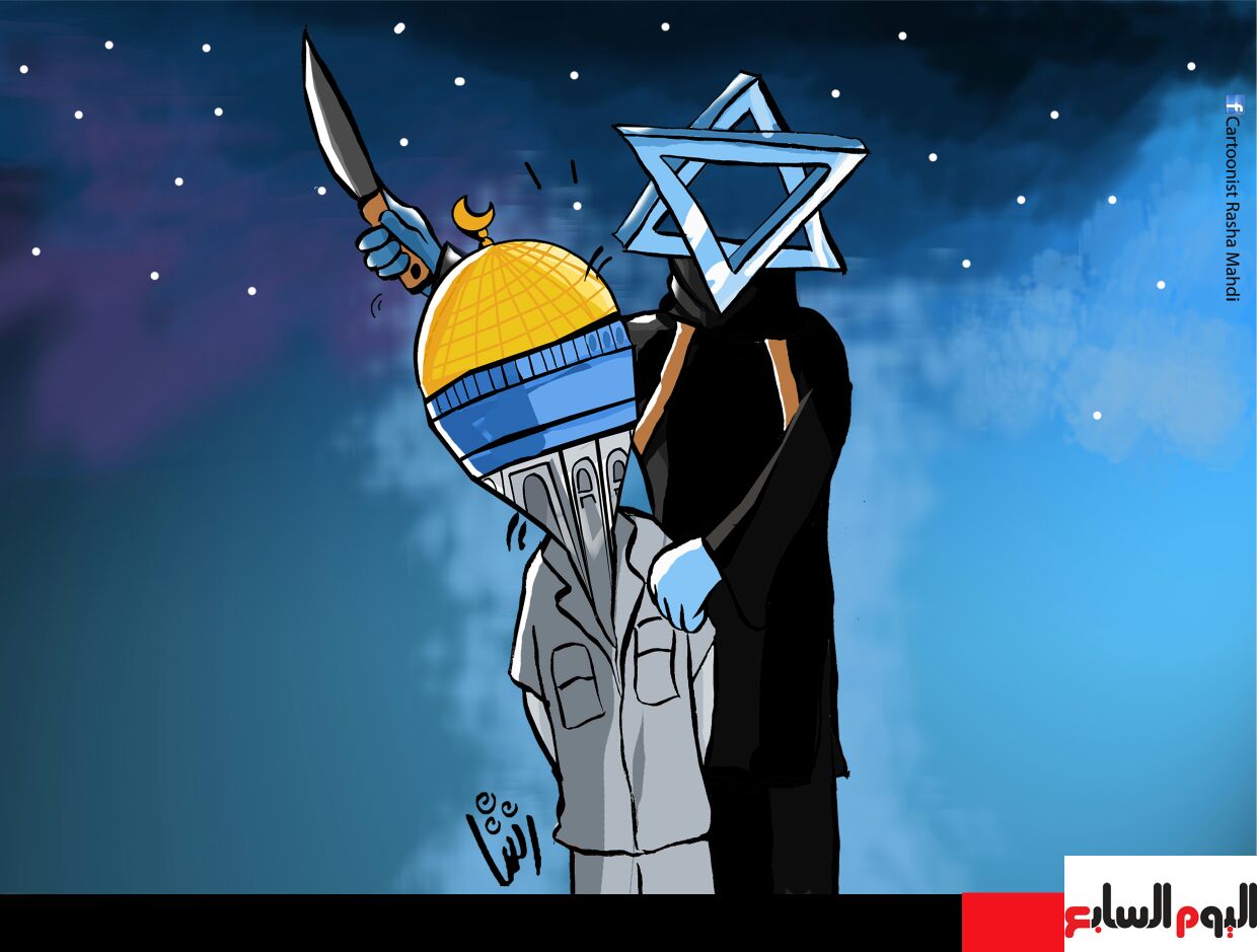  حال الدنيا.. نافذة على العالم بالكاريكاتير للفنانة رشا مهدى  (3)
