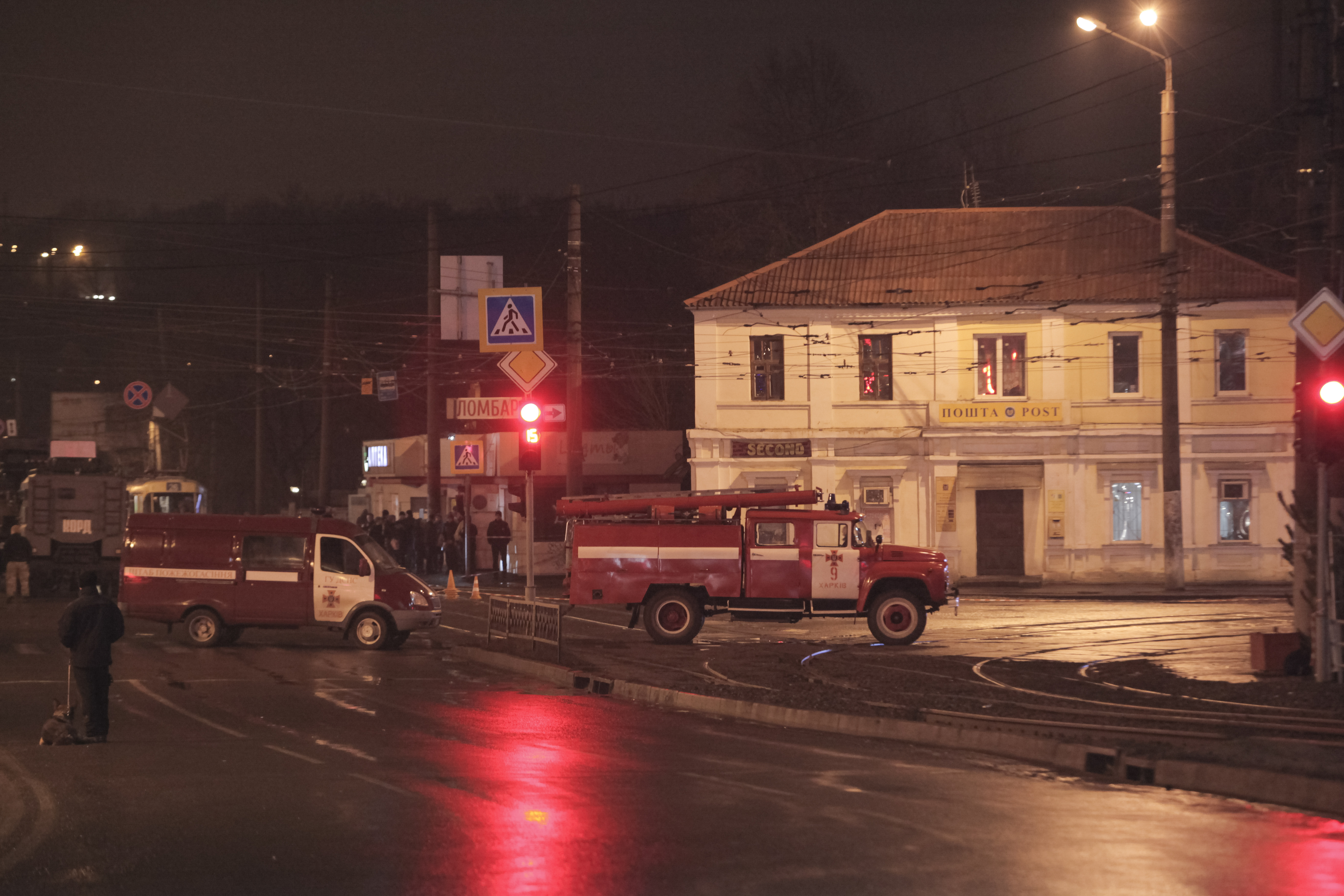 انتشار الشرطة الأوكرانية بمحيط موقع احتجاز الرهائن