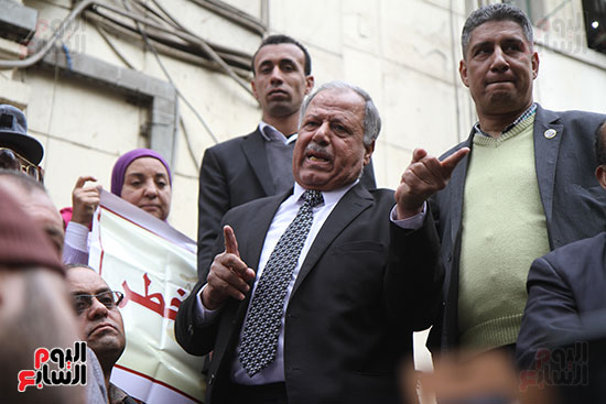 محامون يتظاهرون على سلالم نقابتهم لرفض شروط القيد وتنقية الجداول (4)