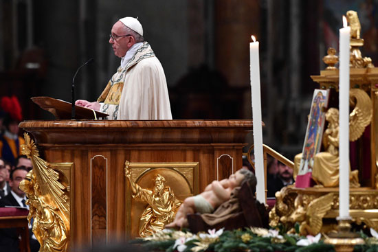 صور البابا فرانسيس يترأس قداس لصالح ضحايا حادث مارمينا بحلوان (5)