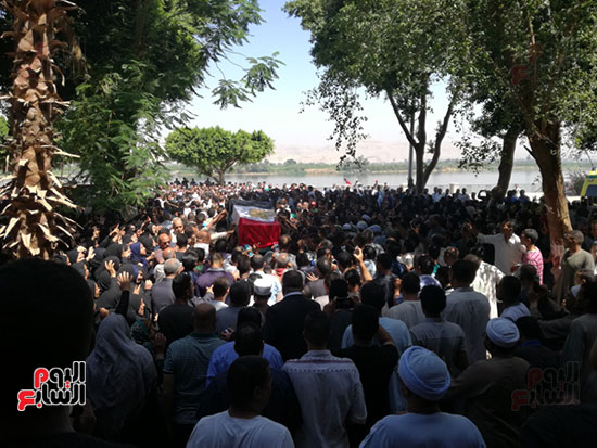  تشييع جنازة شهيد حادث سيناء الإرهابى