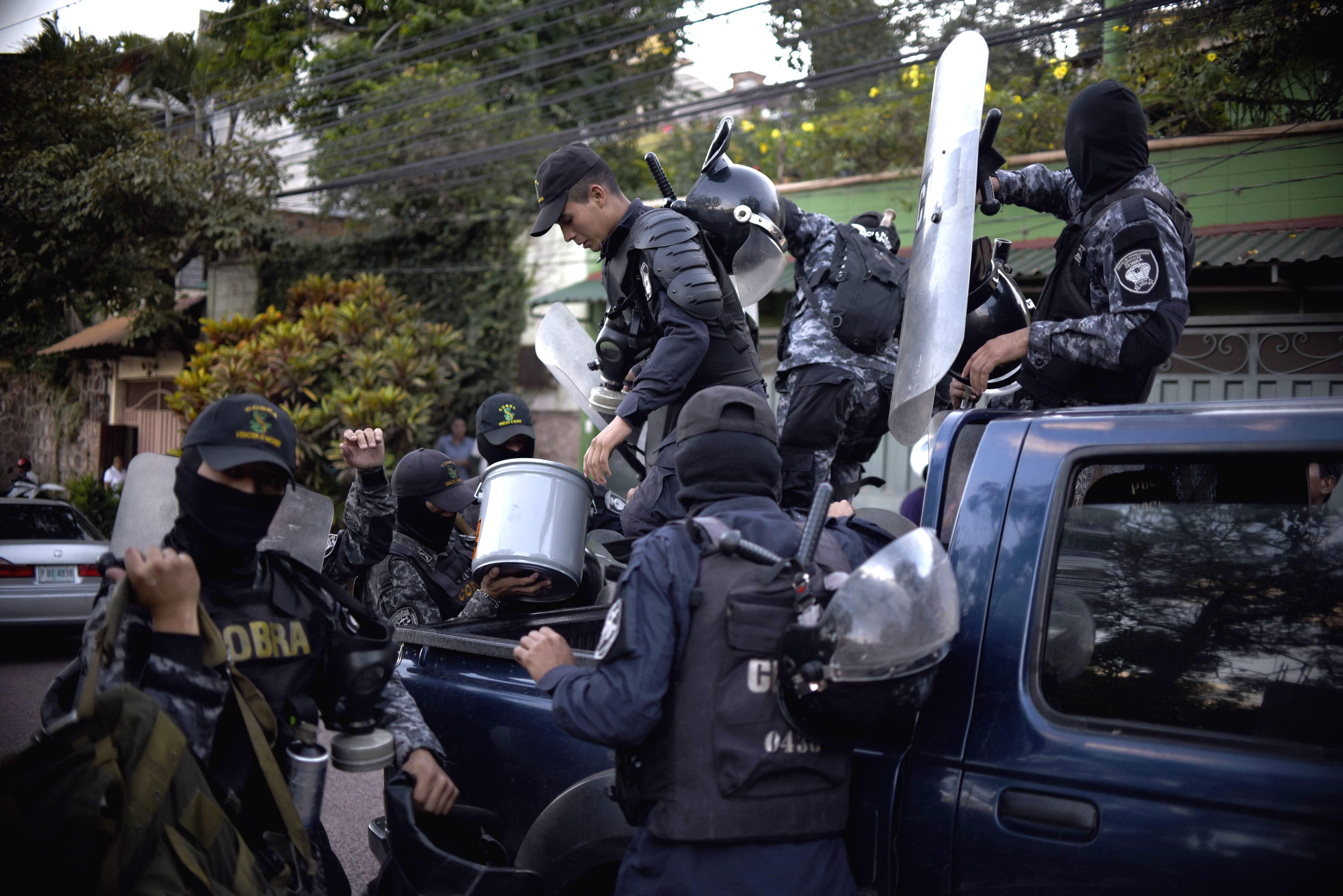 إضراب الشرطة فى هندوراس